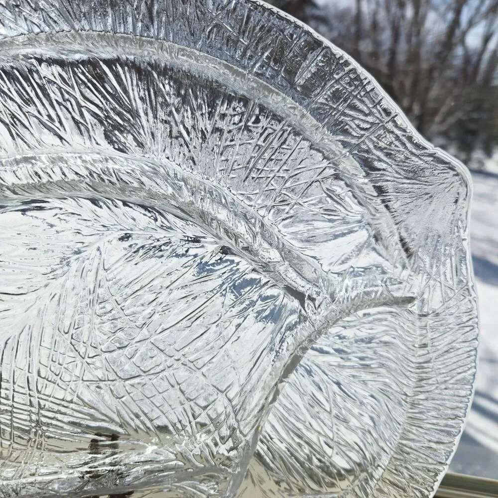 Hadeland Glassver Furu‎ Divided Serving Tray Vintage 13